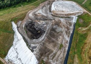 geomembranes covering excavated land