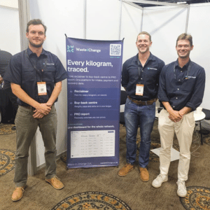 (left) Donald Paterson, business development manager, Ulrich Brummer, operations manager, Julian Yeats, legal and fundraising